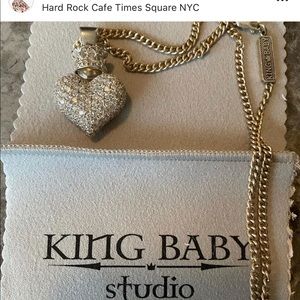 King Baby Heart Necklace